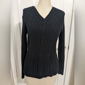 Style&Co. black Sweater w/ pocket & hood M